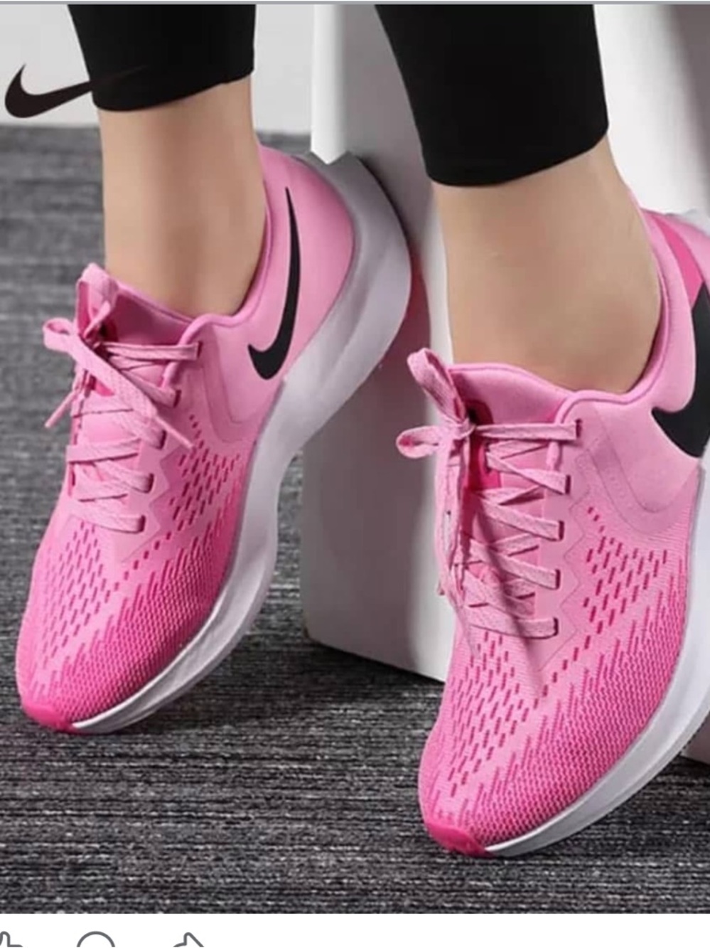 Nike Air Zoom Winflo 6 Psychic Pink Black Running Sneaker - Picture 5 of 14